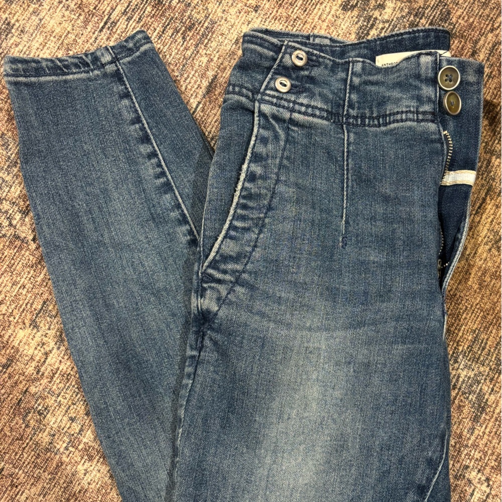 Pilcro High Rise Blue Jeans